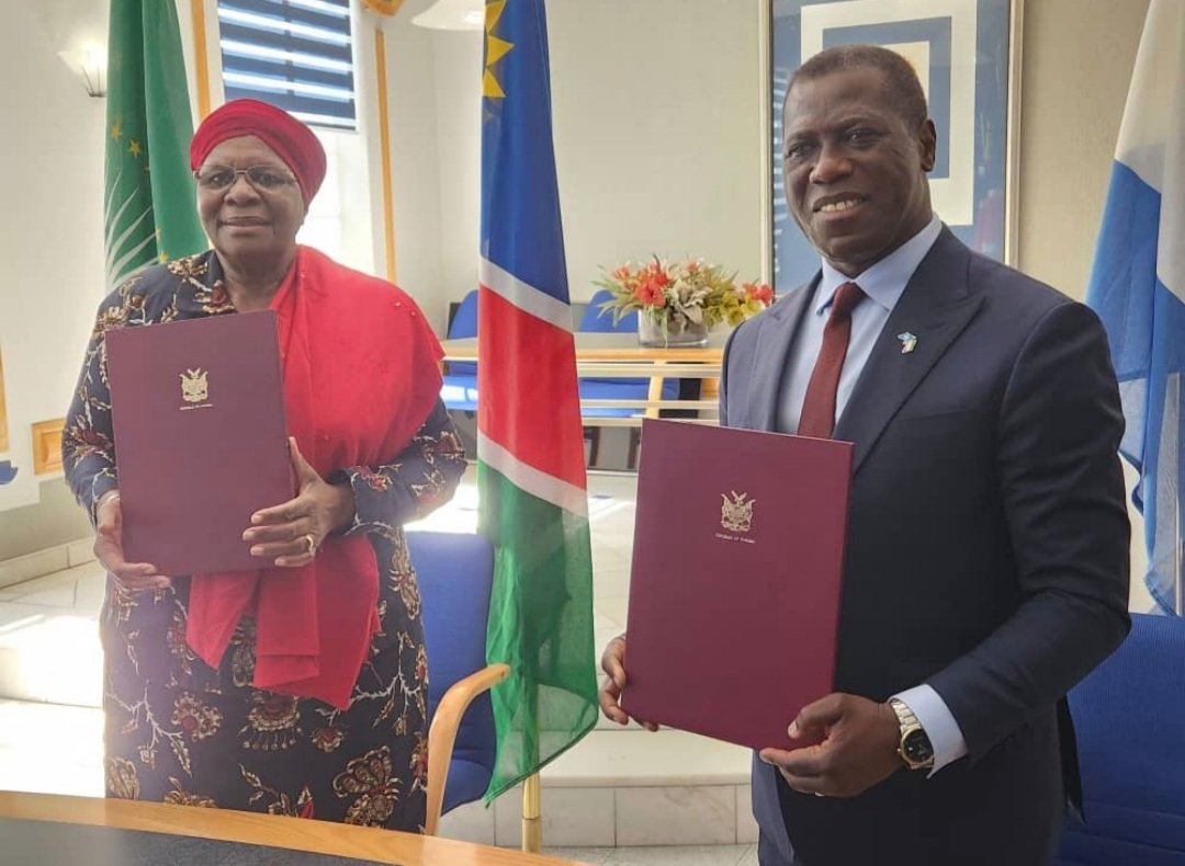 Today, in Windhoek, Namibia, I signed MoU with the Deputy Prime Minister &amp; Foreign Minister H.E. Netumbo Nandi-Ndaitwah to strengthen our bilateral cooperation in 6 key areas, in recognition of the support from Sierra Leone to achieve political independence in 1990
<a href="/PresidentBio/">Barram</a>