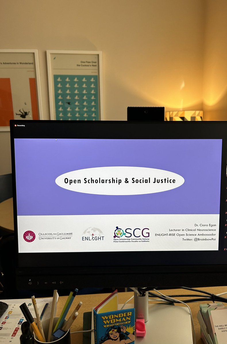 Eavanmac's tweet image. Really interesting talk from @BrainbowPoi at the #OpenScienceCafe on ‘Open Scholarship and Social Justice’ lots of recommending readings to add to my list - thank you Ciara!