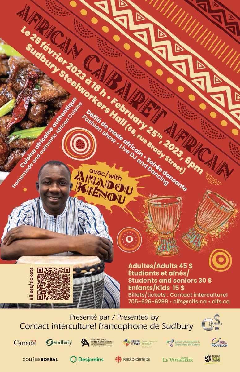CIFS01's tweet photo. African Cabaret Africain dernier rappel pour réserver vos billets / Last call to reserve your spot - https://t.co/PuW7ZuW7RG (https://t.co/DxibBOhDBZ) https://t.co/g4i33qtTUy