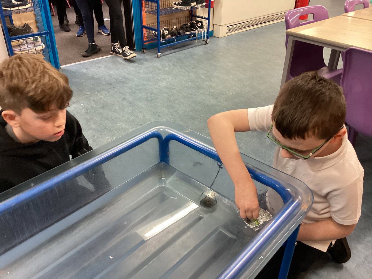 Primary 6 have been learning about buoyancy in Science 🛶 We were tasked with making a boat out of tinfoil and seeing how many marbles would fit into it before sinking. We discovered that density and surface area were very important! <a href="/carmondean_ps/">Carmondean PS</a> #STEM #forces