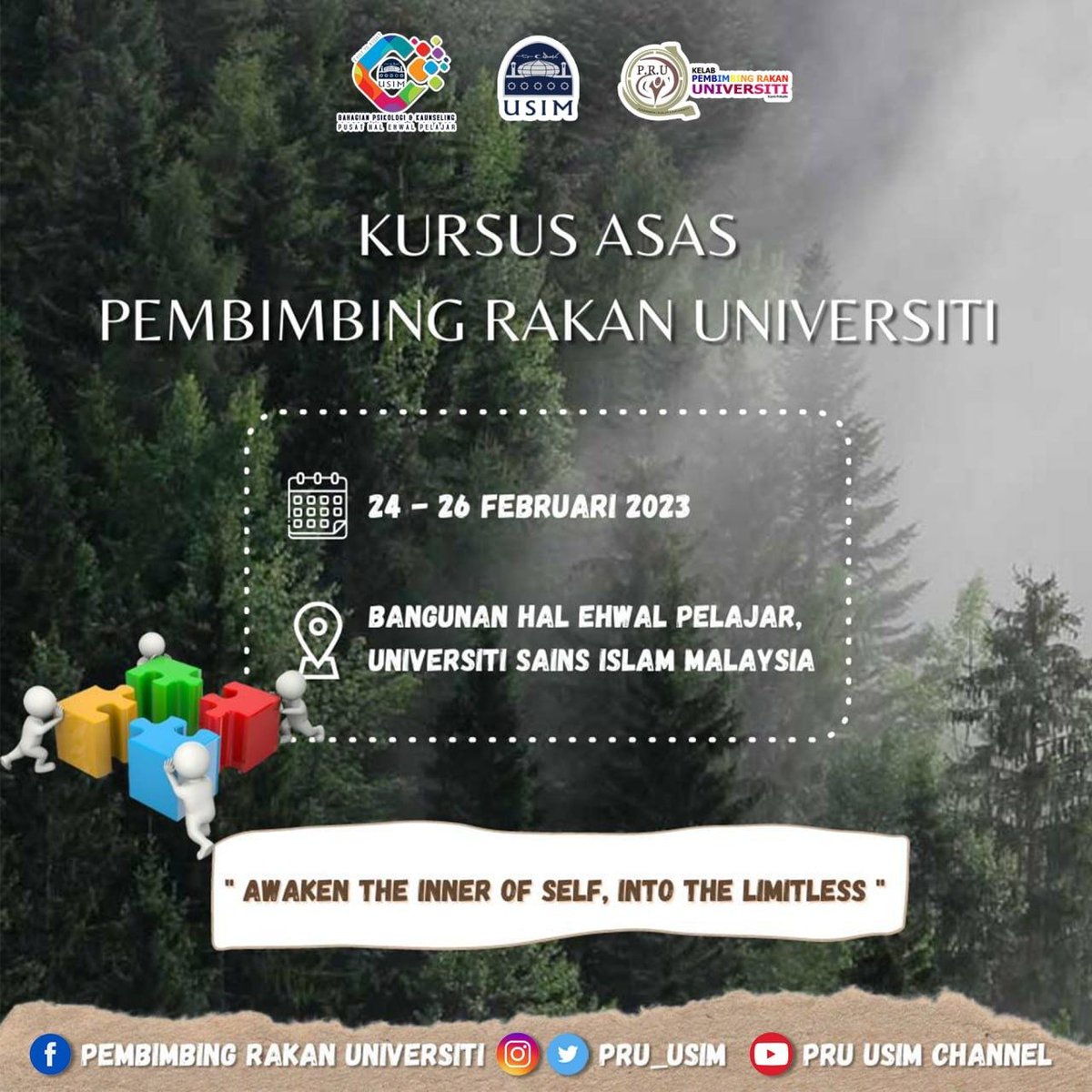 pru_usim's tweet photo. ⚜️[PROGRAM KURSUS ASAS  PRU]⚜️

🖋️  Sukacitanya dimaklumkan bahawa Unit Psikologi &amp; Kaunseling , Pusat Hal Ehwal Pelajar USIM akan menganjurkan Kursus Asas PRU  :

Tarikh:
24 - 26 Februari 2023
Masa:
Bermula Jam 3.00 Petang Hari Jumaat
Tempat:
Bangunan Hal Ehwal Pelajar USIM https://t.co/iuiSH2XwKd
