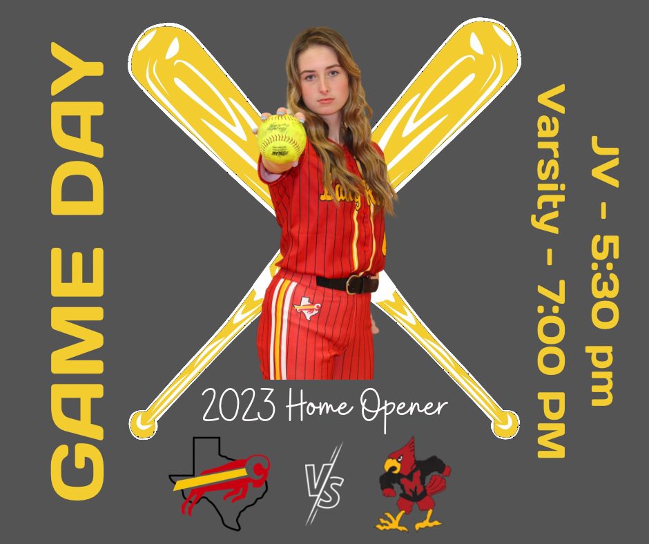 ladyrams_vball's tweet photo. It’s GAME DAY and our HOME OPENER!! Come out and see our new field and new fit! 

🆚MacArthur Irving                                    
⏰JV 5:30 / Varsity 7:00
📍Lady Rams Softball Field https://t.co/jsLzUrG8p9