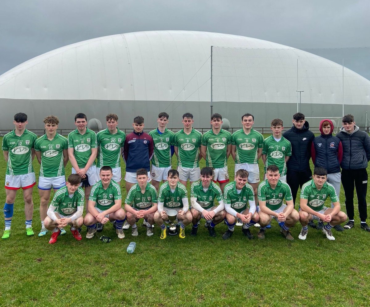 Comhghairdeas to Balla Secondary School on winning the Mayo Post Primary School's Senior Flanagan B Cup Final against St Louis Kiltimagh today in Connacht Center of Excellence Bekan.

Full Time score
Balla Secondary school 5-11
St Louis Kiltimagh 0-10

#mayogaa