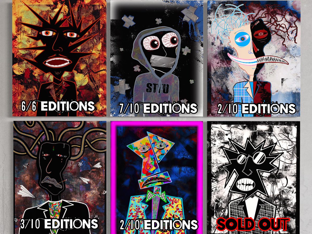 EvryDisposition's tweet image. Check out the latest conceptual characters from “Every Disposition”

-A series of universal characters created to represent the best &amp;amp; worst of my broken personalities..

🌫️1 ◎ each on @exchgART 

-Each comes with a chance 
to win a free 1/1 abstract!!

🔗👇