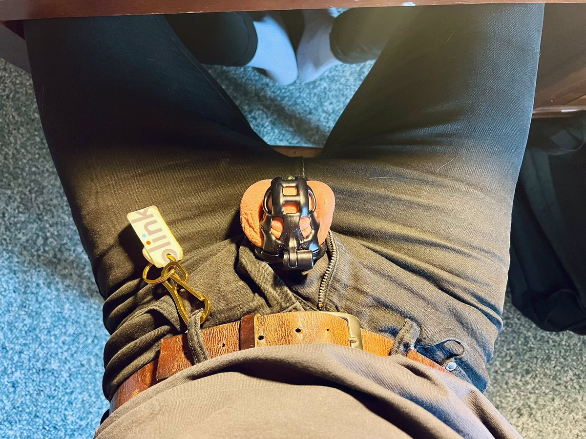 subboyny's tweet photo. Day 18 working from my parent's house. starting feel like this cage might be more permanent π€#teamlocked #gaychastity #gaykink #chastity #bbbh #subboybk https://t.co/StnEbsR8cx