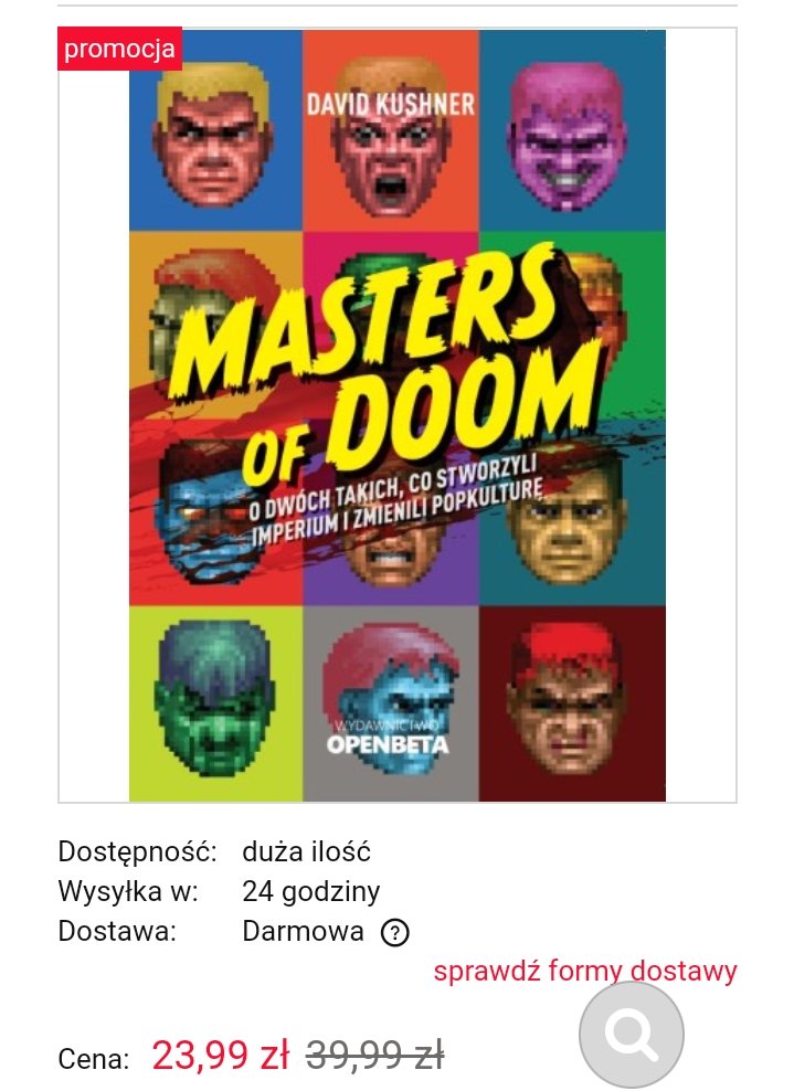 OpoznionyGracz's tweet photo. Idealnie, żeby dorzucić do kolejki giereczkowych ebooków takie #MastersOfDoom. 😎

Wszystkiego najlepszego Panie @Kosowsky_ 🙂 https://t.co/DduOzmZAmj