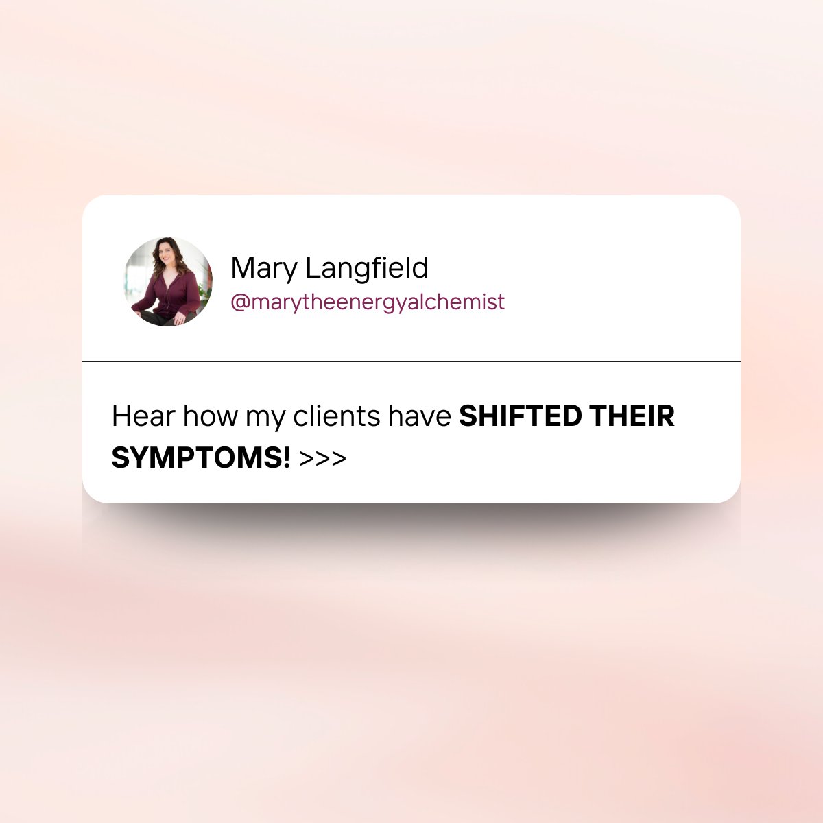 MplsHealthCoach's tweet image. Hear how my clients have SHIFTED THEIR SYMPTOMS! &amp;gt;&amp;gt;&amp;gt;

Client 1: “My energy is good! .”

Client 2: “I feel more relaxed like I could sleep.”

Client 3: “Today was very inspiring for me!”

Link in bio to connect!

#shiftyoursymptoms #clientwins