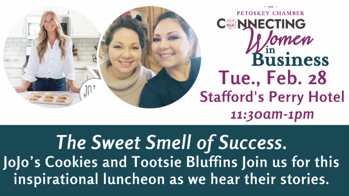 JoJo’s Cookies and Tootsie Bluffins are two companies producing sweet treats that both started in 2020. Join us for this inspirational luncheon Feb. 28, as we hear their stories. Register Today!!! conta.cc/3YSbEz6