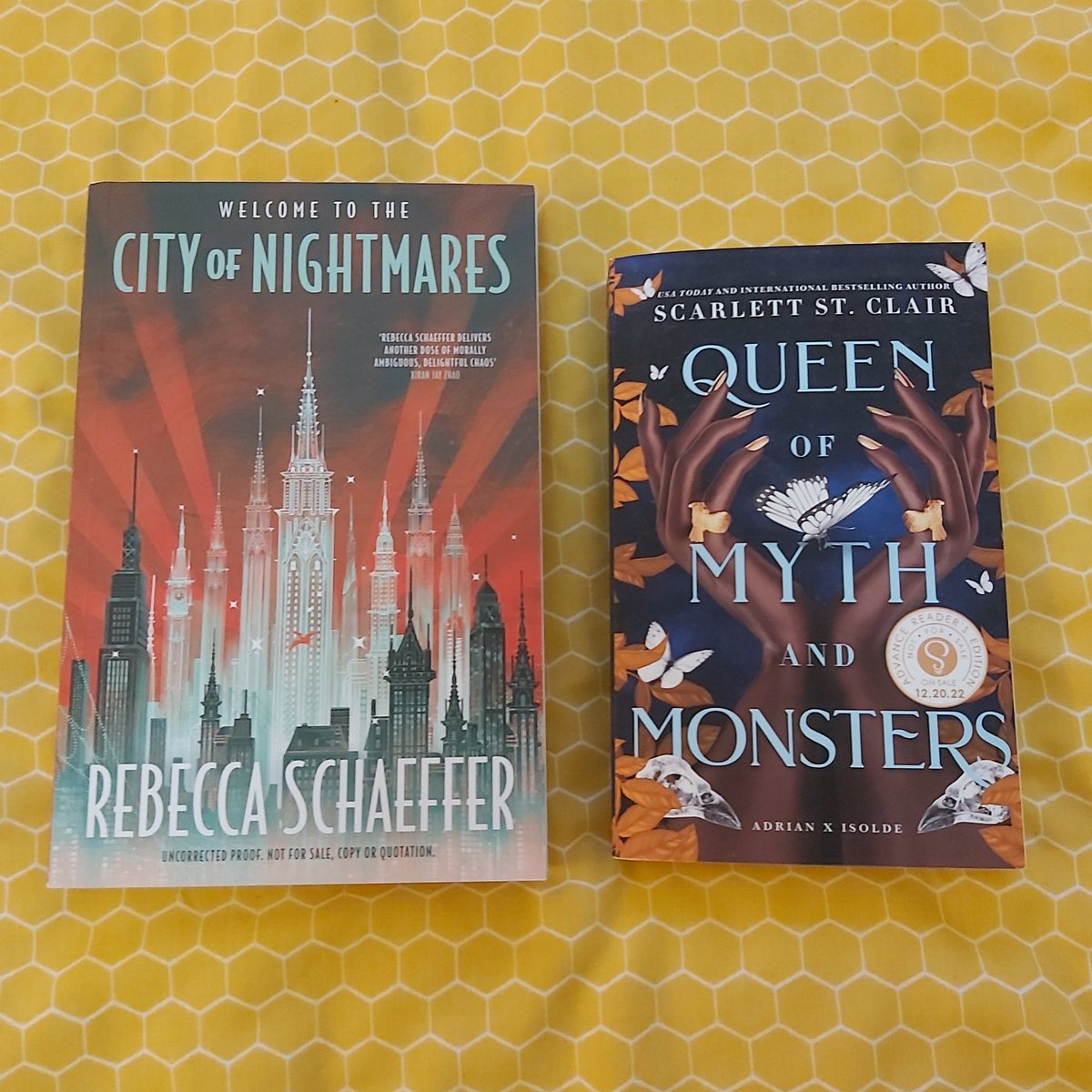 #Arcsfortrade I have these 3 ARCs for trade. Picky for Amina Al-Sirafi. 
Let me know if interested and can send my ISO list. #booksfortrade #booksfortradeuk #ukbooksfortrade #arcsfortrade #theadventuresofaminaalsirafi #shannonchakraborty #sachakraborty #cityofnightmares