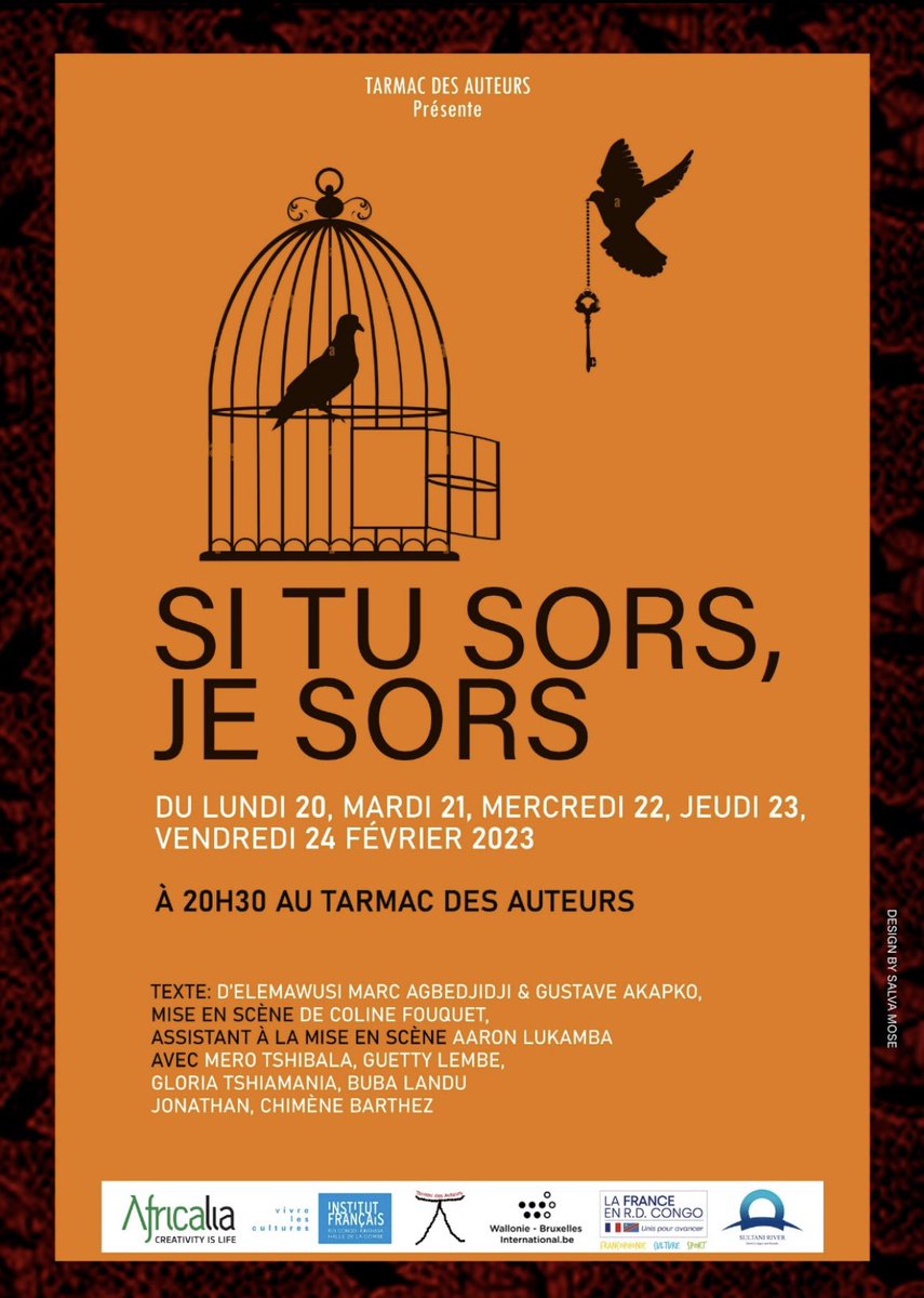 soniarolley's tweet photo. #RDC #Theatre : après “the ghost are returning” le week-end dernier, “Si tu sors, je sors” au Tarmac cette semaine...  décidément, grosse semaine pour le théâtre à Kinshasa https://t.co/Flrlc2l7mM