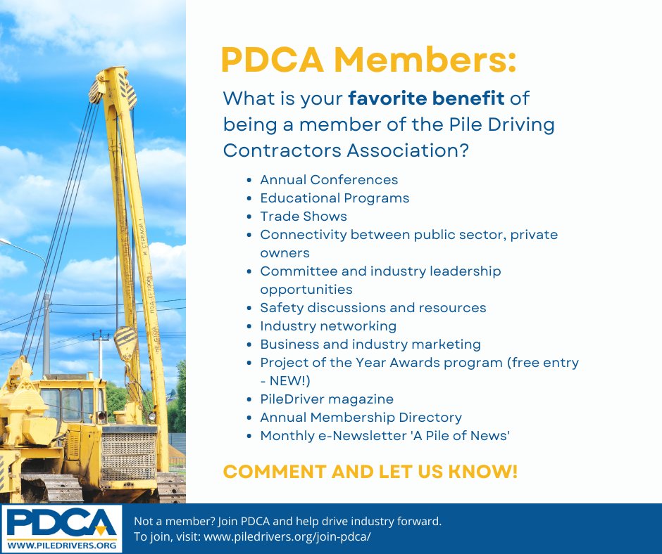 Pile Driving Contractors Association tweet media
