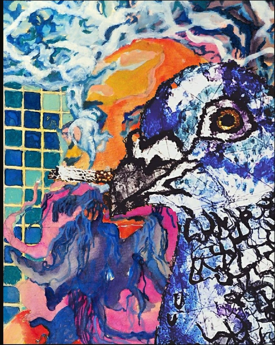 Portrait d'un nageur sous diazépam jugé par un pigeon fumant - 2023 

Portrait of a swimmer on diazepam judged by a smoking pigeon

#PortraitArtistOfTheYear