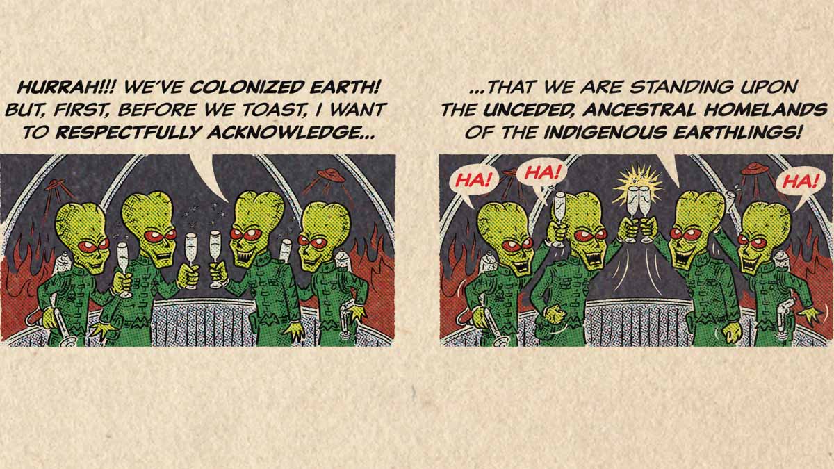 sparaboom's tweet photo. “Mars Acknowledges!”

Featured in The Sunday Long Read @sundaylongread...

#comics #animation #sparaboom #SundayLR #IndigenousEarthlings #Indigenous #mars #MarsAttacks #martians https://t.co/WhEUOA5iKm