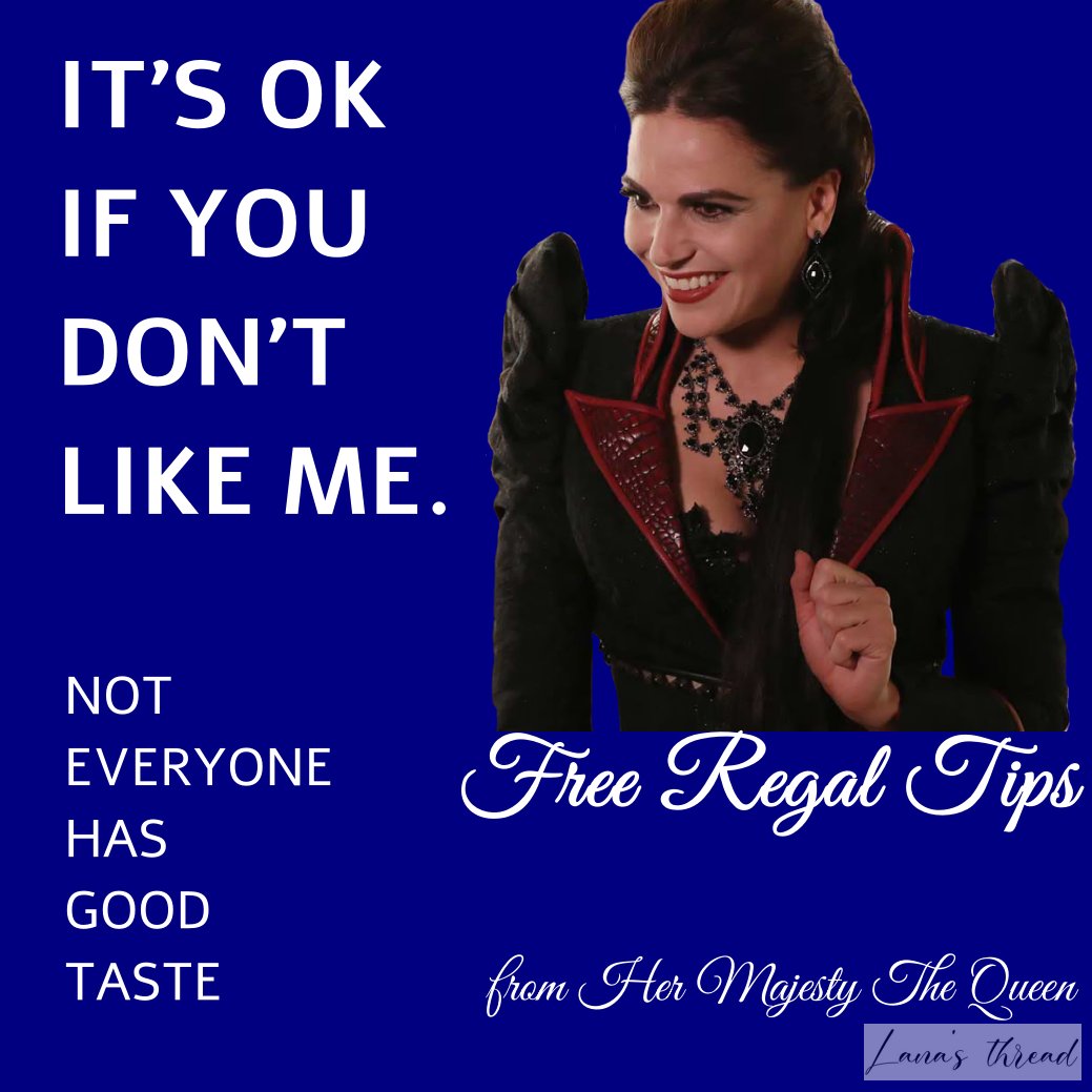 lanasthread's tweet photo. It's a matter of good taste😂
@LanaParrilla 😘
#freeregaltips #tips #qotd #quoteoftheday #quotes #reginamills #queen #evilqueen #lanaparrilla #ouat #onceuponatime #regals #evilregals #keepitregal #keepitregalbylp #lanasthread #laugh #edit https://t.co/wtaxfgQp9z