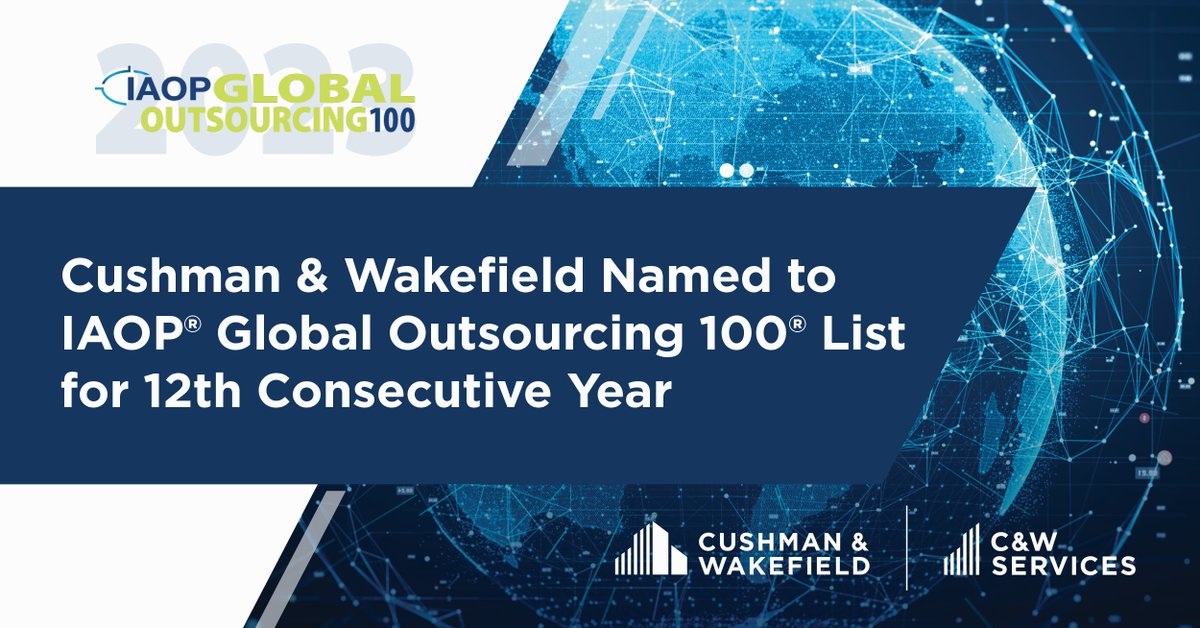 Cushman & Wakefield on Twitter "We're proud to be named to IAOP's The