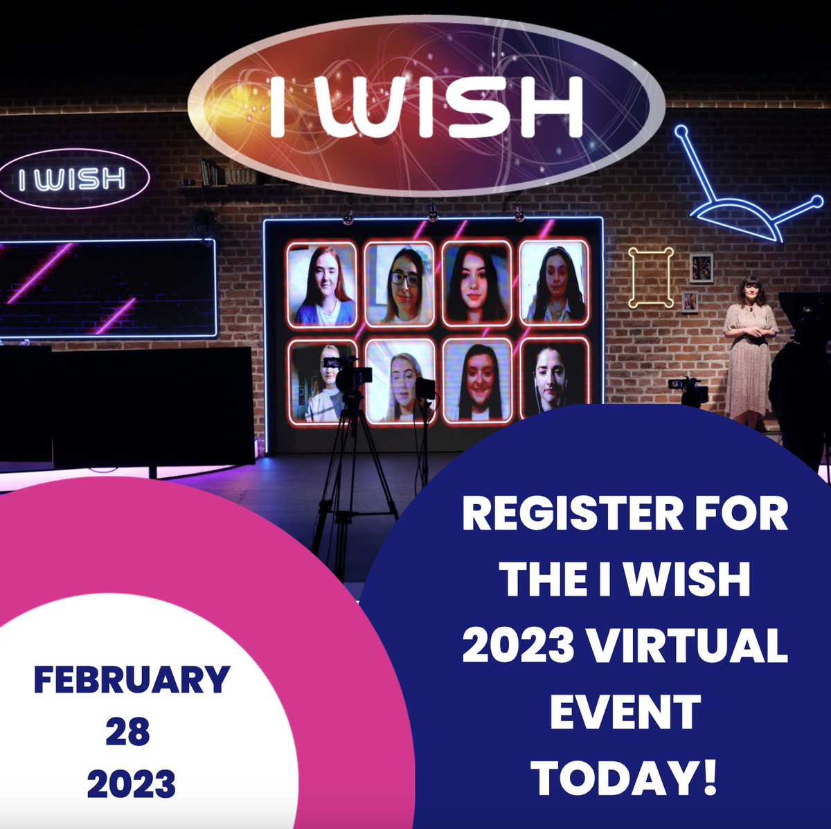 With one week to go we are getting so excited. Girls from all over Ireland will attend in person and we have an incredible line up of speakers in store along with STEM interactive showcase exhibitions. Register today for the I Wish 2023 on February 28th! iwish.ie