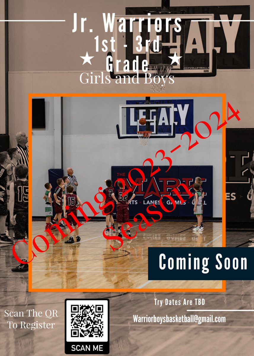 JrWarriorBB's tweet photo. Spread the word! Jr. Warriors are looking to open up to having girls and boys teams from 1st - 3rd Grade. Tryouts are TBD. Sign Ups will go through March 15! DM us if you have any questions!! @Westside66 @westsidegbb @HoopsWestside @athletics66 https://t.co/nWmxzOaLFf