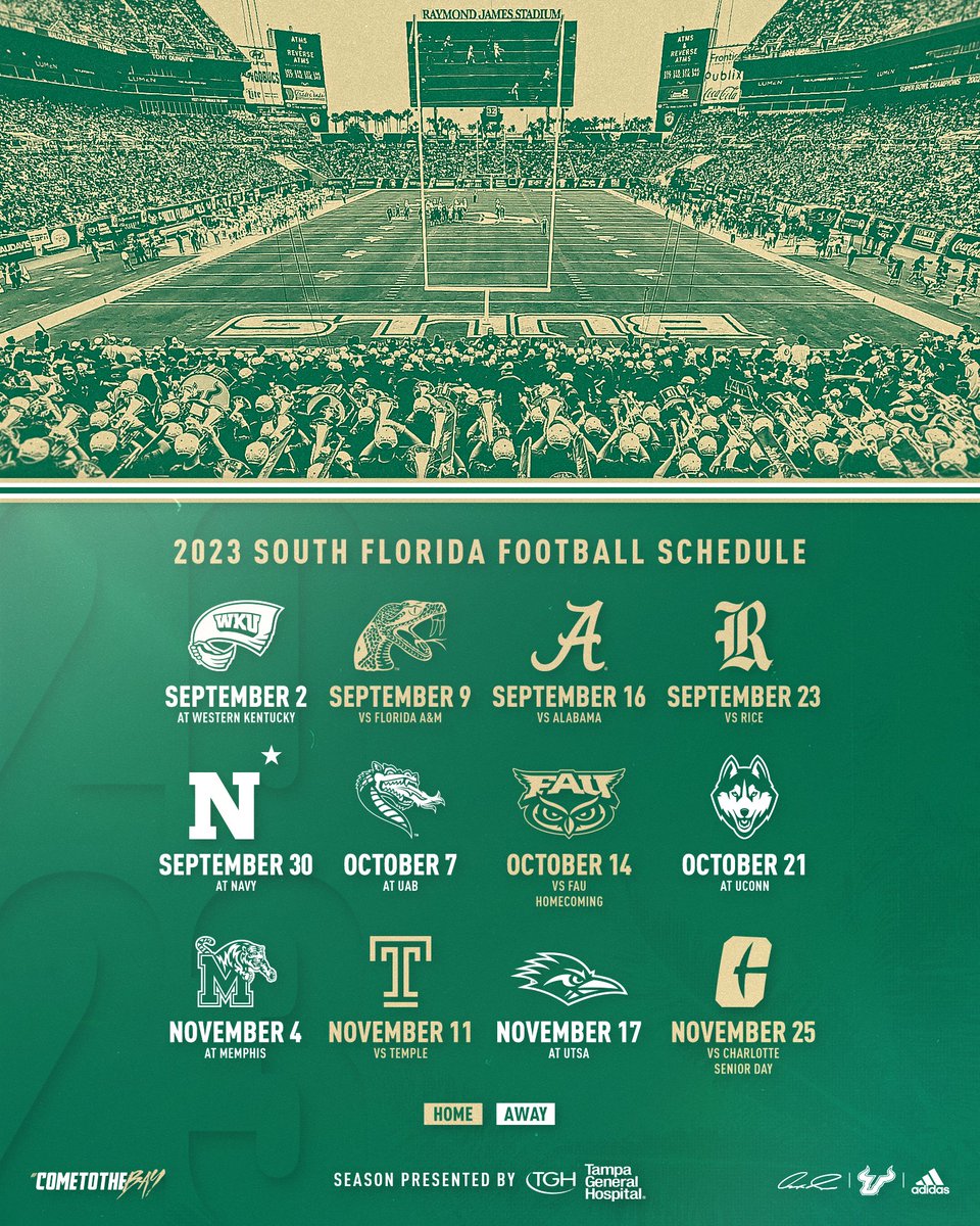 USF Football on Twitter "2๏ธโฃ0๏ธโฃ2๏ธโฃ3๏ธโฃ ๐๐๐ญ'๐ฌ ๐๐จ! ๐ค 2025 USF Football