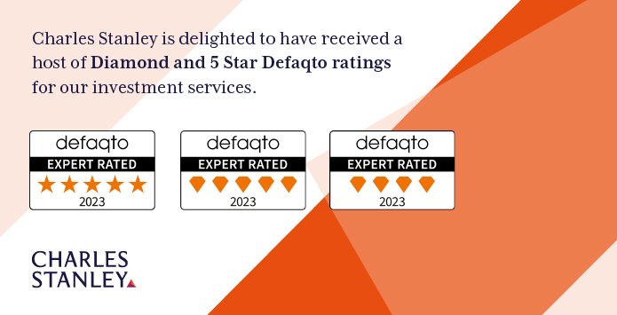 _CharlesStanley's tweet photo. Charles Stanley is delighted to have received a host of Diamond and 5 Star #Defaqto ratings for our investment services 💎🌟 https://t.co/z44geNCs5m
