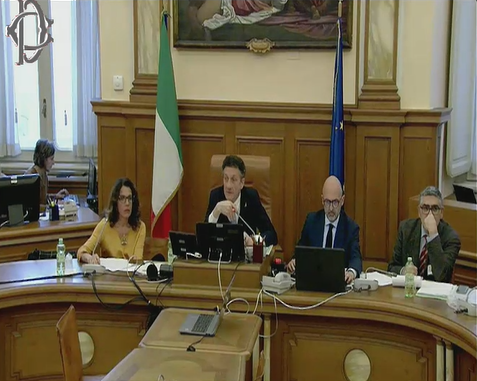 Montecitorio's tweet photo. Valorizzazione e sviluppo #impresa italiana, in Commissione #AttivitĂ Produttive audizioni #Acrib, @Altagamma_it, @ancma2ruote, @ANFIA_it, #Assiterminal e Distretto veneto della pelle. Diretta: https://t.co/wBkdzEpOfI #MadeInItaly #OpenCamera https://t.co/qPkCbATDox