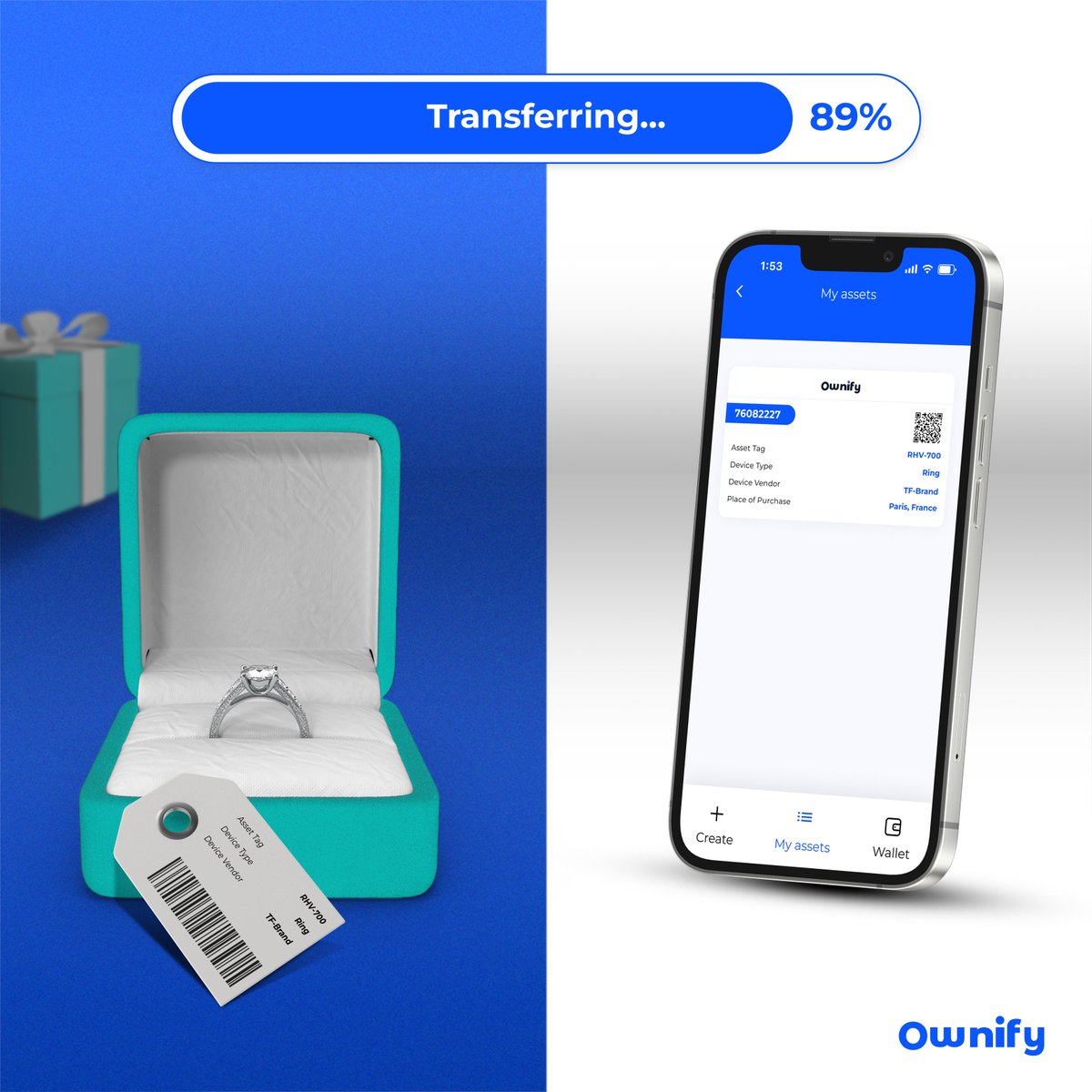 OwniChain's tweet photo. Decentralised product identities (#DPIDs) are a type of non-fungible tokens (#NFTs) which function as a receipt of ownership for retail products, with an immutable record of unique identifying data, commercial origin, & the previous transactions of each product.
#OwnifyApp #dApp https://t.co/FuvJYlM9Me
