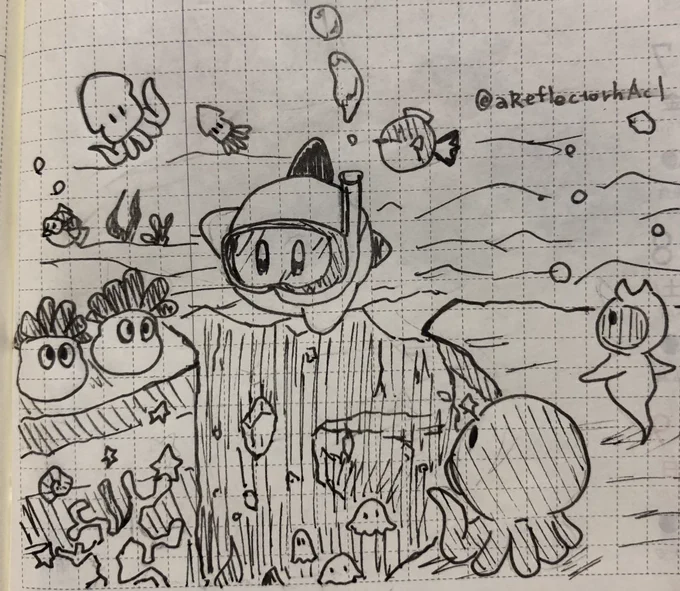 久々にカービィ絵
とりあえず海 