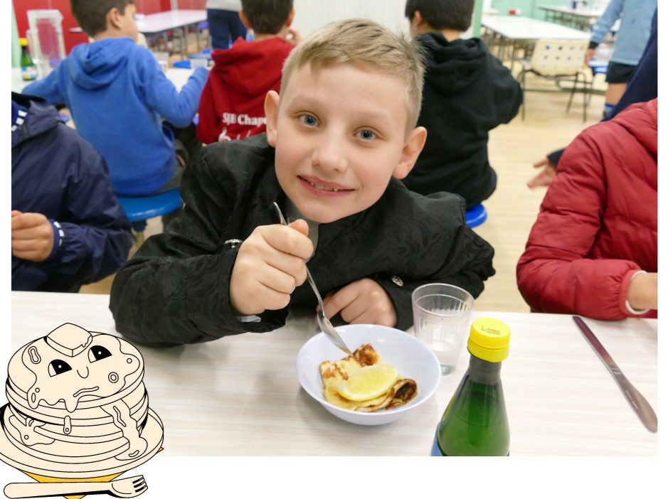 SJBWindsor's tweet photo. Happy #PancakeDay! Our #SJBWindsor boys had a 'flipping' good lunch, finishing with some of Lynne's delicious pancakes. π₯ #ShroveTuesday #SJBfun https://t.co/cKRJr3FUlZ