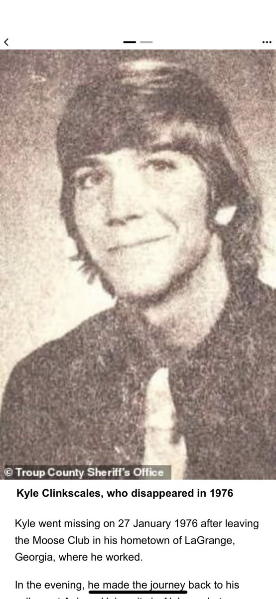 🧡💙 on Twitter "RT 901Lulu Kyle Clinkscales disappeared in 1976. His