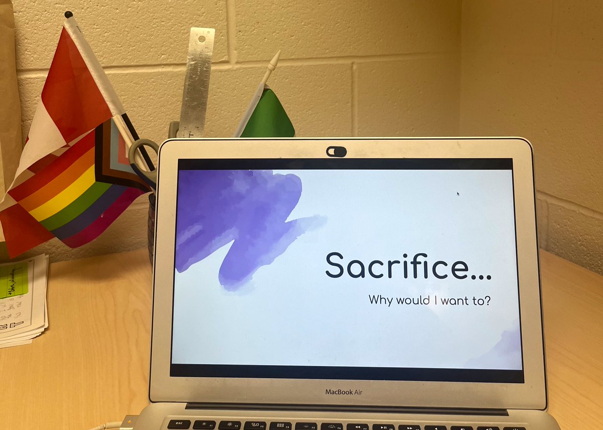Excited to share our Lenten journey with my grade 10’s as we get ready to travel through the desert together. 🥞🕊️ #ShroveTuesday <a href="/HCDSB/">Halton Catholic DSB</a>