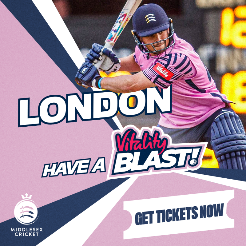 Middlesex_CCC's tweet photo. 🎟️ | VITALITY BLAST TICKETS ON SALE NOW
Individual match tickets have gone on sale for @VitalityBlast matches in 2023!

Have a blast this summer and don't miss a moment of the action by securing your tickets today!

BUY NOW ⬇️ | #OneMiddlesex