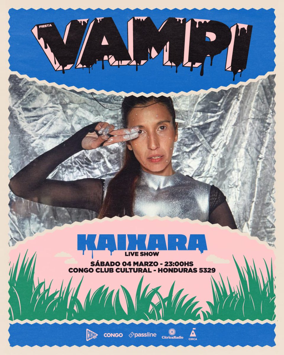 Fiesta Vampi (@fiesta_vampi) on Twitter photo Es una locura lo que va suceder el SAB 4/3 en <a href="/congobsas/">Congo Buenos Aires</a> ,yo que vos ni me lo pierdo,queda una ultima tanda de entradas en <a href="/PasslineArg/">Passline Argentina</a> 👉KAIXARA en vivo + 2DJs vinyl SET en el patio mas piola de CABA
<a href="/radiocolmena/">Radio Colmena</a> @citricaradio <a href="/CosmosDgc/">Cosmos DGC-(Desarrollo y Gestión Cultural)</a> Es una locura lo que va suceder el SAB 4/3 en <a href="/congobsas/">Congo Buenos Aires</a> ,yo que vos ni me lo pierdo,queda una ultima tanda de entradas en <a href="/PasslineArg/">Passline Argentina</a> 👉KAIXARA en vivo + 2DJs vinyl SET en el patio mas piola de CABA
<a href="/radiocolmena/">Radio Colmena</a> @citricaradio <a href="/CosmosDgc/">Cosmos DGC-(Desarrollo y Gestión Cultural)</a>