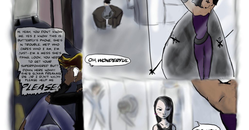 petr3pan's tweet photo. Another day, another #weneeddiversebooks superhero comic about the comics character who shoots his author. Hit random or start on a new issue here! Here: https://t.co/aFkm7alT8G #iamcomics https://t.co/FhVnQETSPV