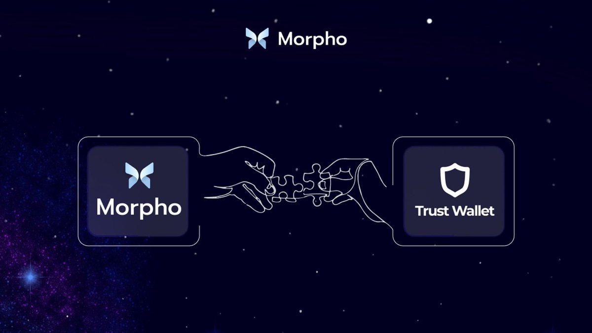 Morpho's tweet photo. Morpho is now integrated with @TrustWallet! 🦋🛡️

Trust Wallet users can now enjoy improved rates on https://t.co/YEuIsl9s6D https://t.co/gPN61ESHFw