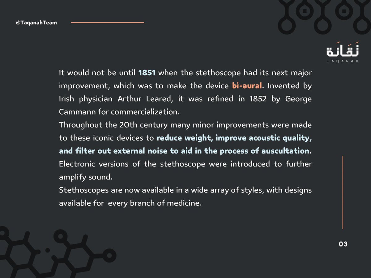 Taqanahteam's tweet photo. The story of the invention of #Stethoscope , the simple device which used until today! https://t.co/OHQnnZhkzP