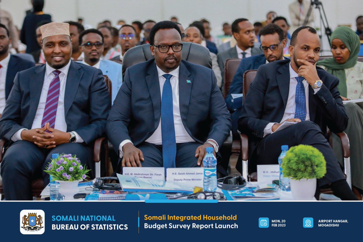 sheikh2480's tweet photo. I was honored to participate in the Somalia Integrated Household Budget Survey Report, which was held yesterday in Mogadishu, Somalia.
The NBS team has done a tremendous job. 
@NBS_Somalia @SharmarkeFarah @WorldBank @MoPIED_Somalia @MOP_Somalia https://t.co/kbW7xDyR8q