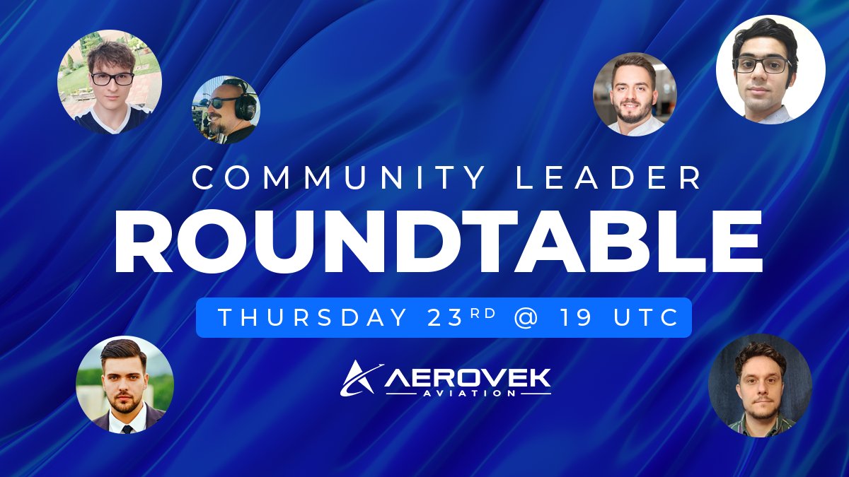 Join our esteemed community leaders this Thursday as they dive deep into their role in reshaping private aviation. 

Hosted by <a href="/Cristib01/">cb</a>, we got a good one for ya this week!