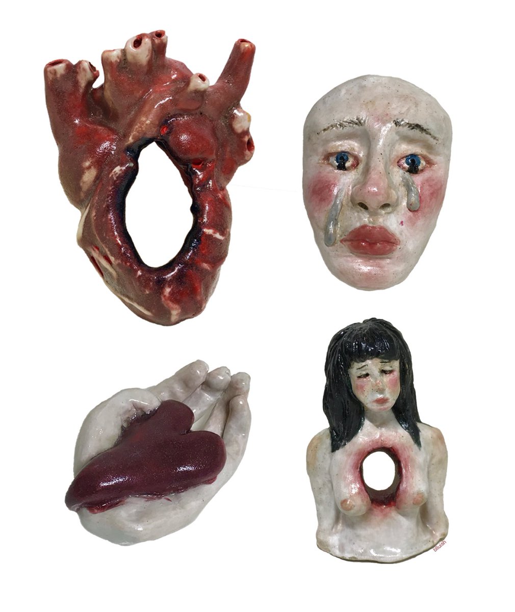 heartbreak and loneliness ceramics by blluish