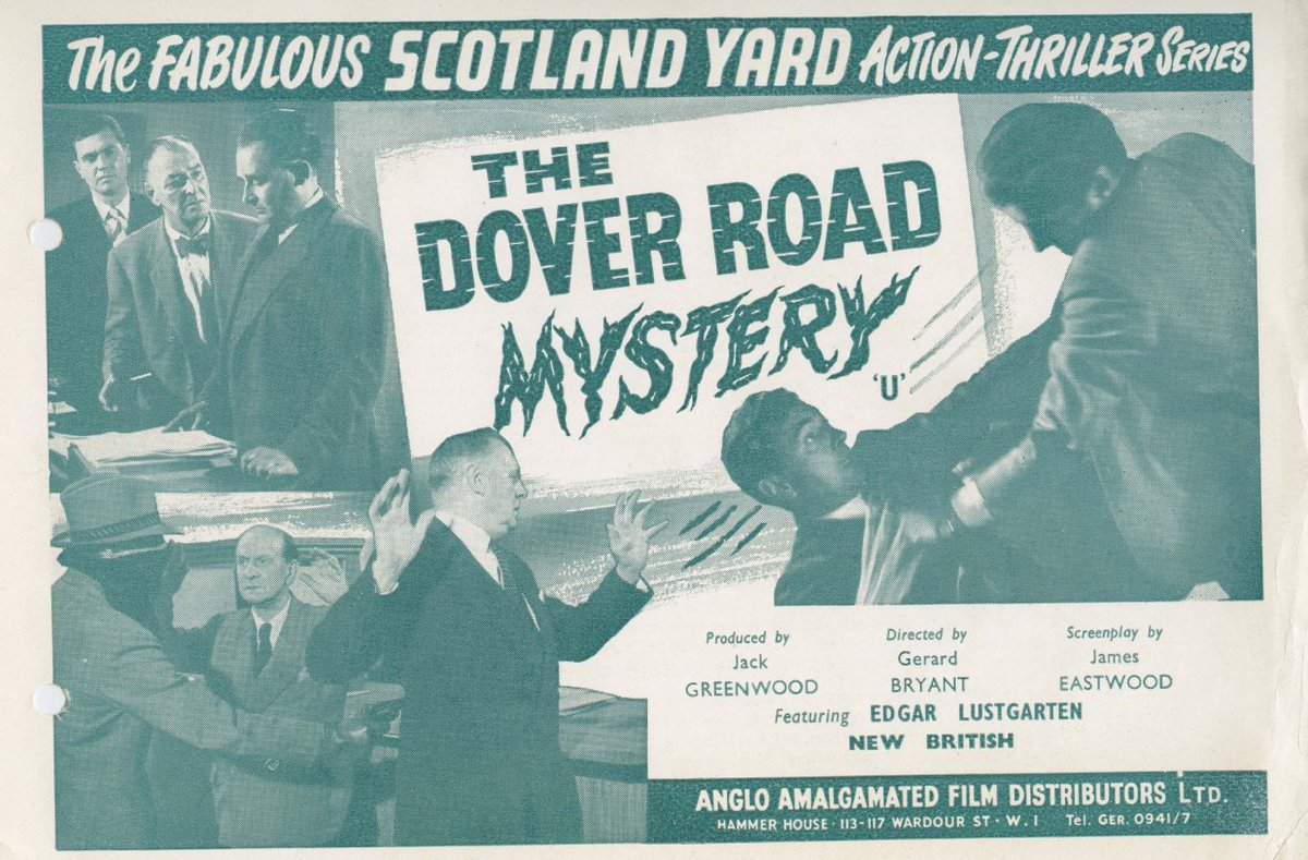 TalkingPicsTV's tweet image. Another case for the SCOTLAND YARD (1960) at 6pm 'The Dover Road Mystery' starring #GeoffreyKeen #EdwardCast #LeonardSachs