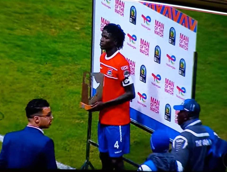 Young scorpions secured three points in the #afconu20 opener  

Captain Alagie Saine scored a header in the 85th minute to give the Young scorpions a deserved winner against Tunisia. <a href="/AC_Horsens/">AC Horsens</a> new signing was voted as Man of the match.