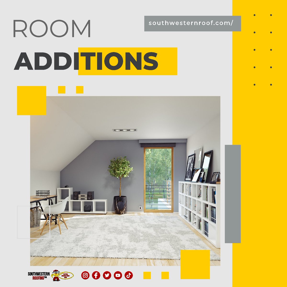 If you want an additional room in your home, attic is the first place to look for. 

#southwesternroofing #room #RoomAdditions #home #texas #roofing #business #houston #followus #home #roofer #houstonbusiness #contractor #ResidentialRoom 

🔨 #room #additions in #Houston 🔨 
 ...
