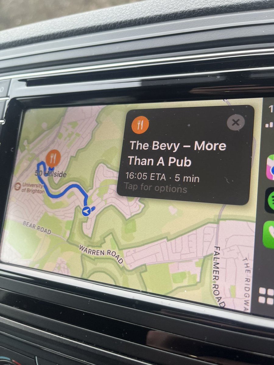 Well I wasn’t going to the pub but it seems the sat nav has other ideas 💁‍♂️