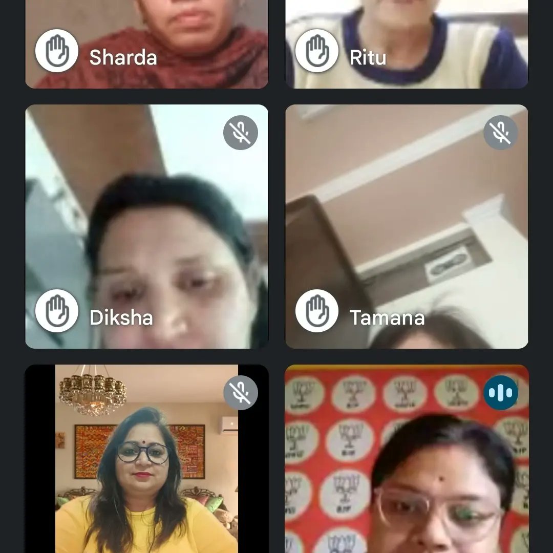 ijyotijoshi's tweet photo. आज भाजपा महिलामोर्चा हरियाणा की सोशल मीडिया प्रमुख बहन @prachikhuranaz की अध्यक्षता में ज़िला स्तरीय बैठक आयोजित की गई,जिसमें उपस्थित ज़िला सोशल मीडिया प्रमुख बहनों को @BJPMahilaMorcha राष्ट्रीय सोशल मीडिया प्रमुख बहन @SujataPadhyBJP जी का मार्गदर्शन प्राप्त हुआ। @narendramodi https://t.co/PZorB2eEtr