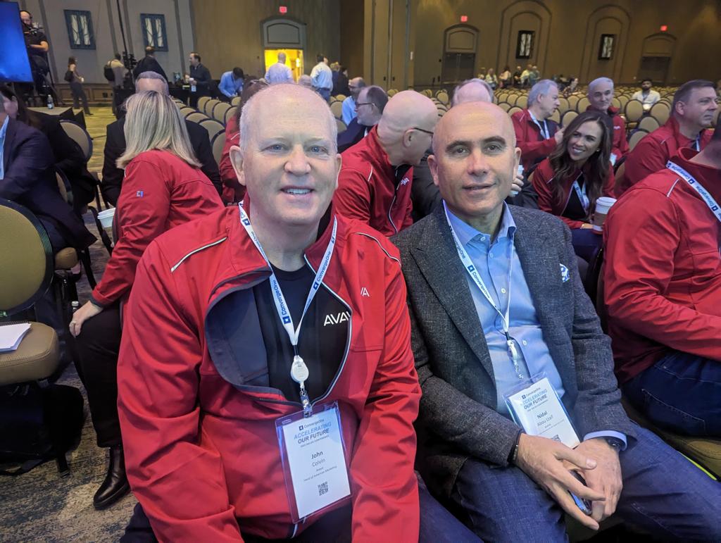 Excited to take part in the <a href="/ConvergeOne/">David Levitsky</a> Sales kickoff in #Dallas where <a href="/alanmasarek/">Alan Masarek</a>   &amp; #D. Robert Martin lead the team to accelerate our future together; I look forward to a fantastic future for us &amp; our joint customers &amp; partners 

<a href="/Avaya/">Avaya</a> #experiencesthatmatter #JohnColvin