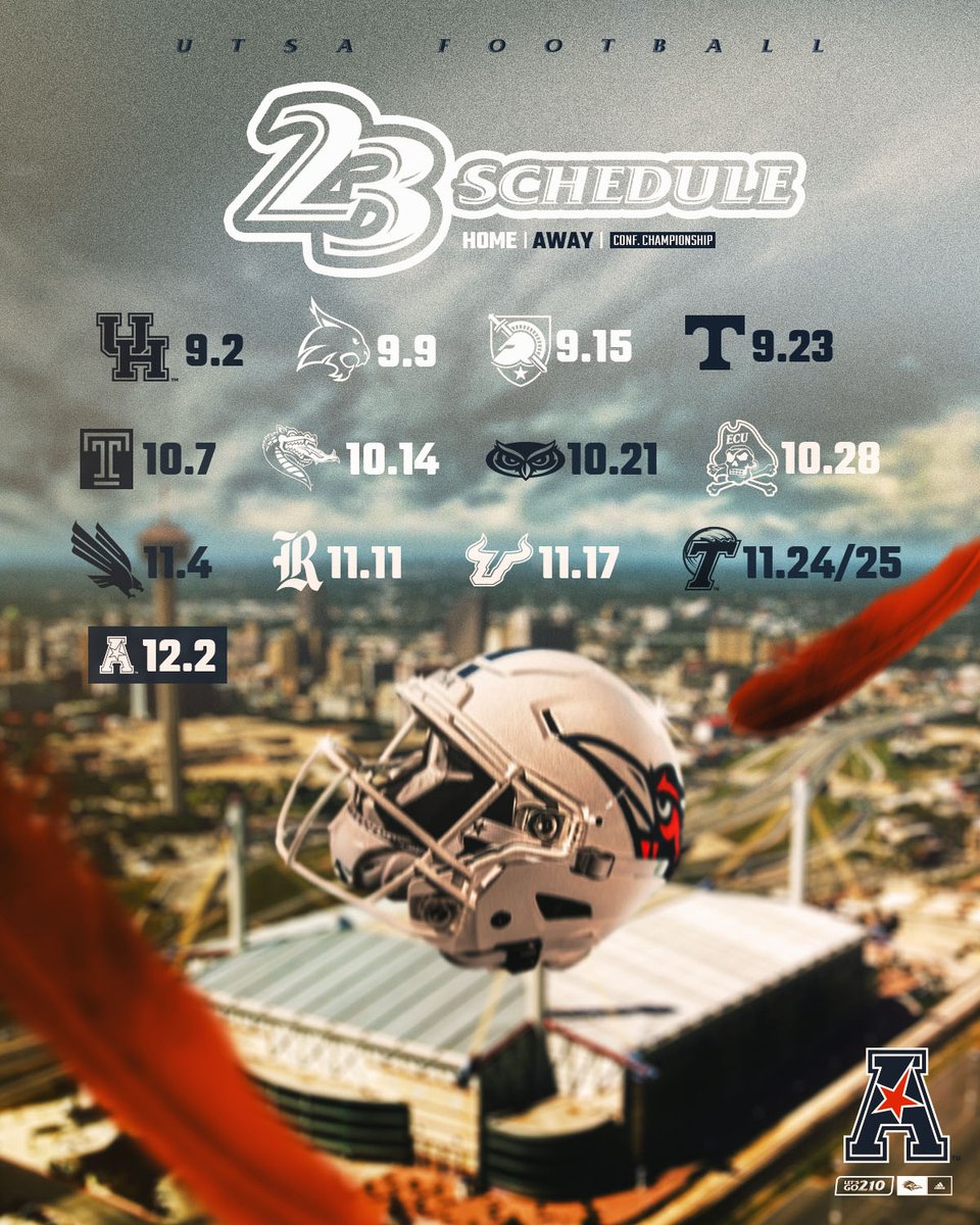 JJ Perez on Twitter: "RT @UTSAFTBL: 🚨SCHEDULE UPDATE🚨 The 2023 American