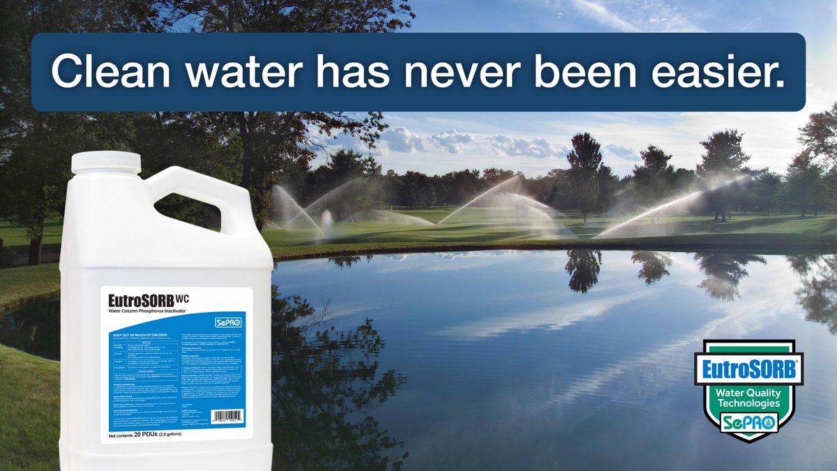 It's never been easier to keep the water on your course clean. Learn how EutroSORB WC does the heavy lifting for you: ow.ly/RaE550MXYSU