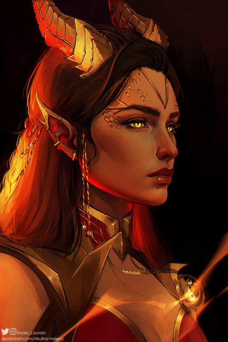 Yorugami on Twitter "RT Koala_Laurelin Commission. ️🔥🧡 