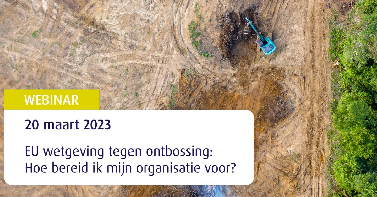 20 maart organiseren @FNLI, <a href="/KoffieTheeNL/">Koffie & Thee Nederland</a>  <a href="/vbz_nl/">VBZ</a> , <a href="/minlnv/">Minlvvn</a> en het #IMVO-Convenant Voedingsmiddelen een #webinar over de aanstaande ontbossingsverordening. Wat betekent die concreet voor uw bedrijf? Meer info en registreren ➡️ lnkd.in/eG8bztAE (Afb: <a href="/SER_NL/">Sociaal-Economische Raad (SER)</a>) #ontbossing