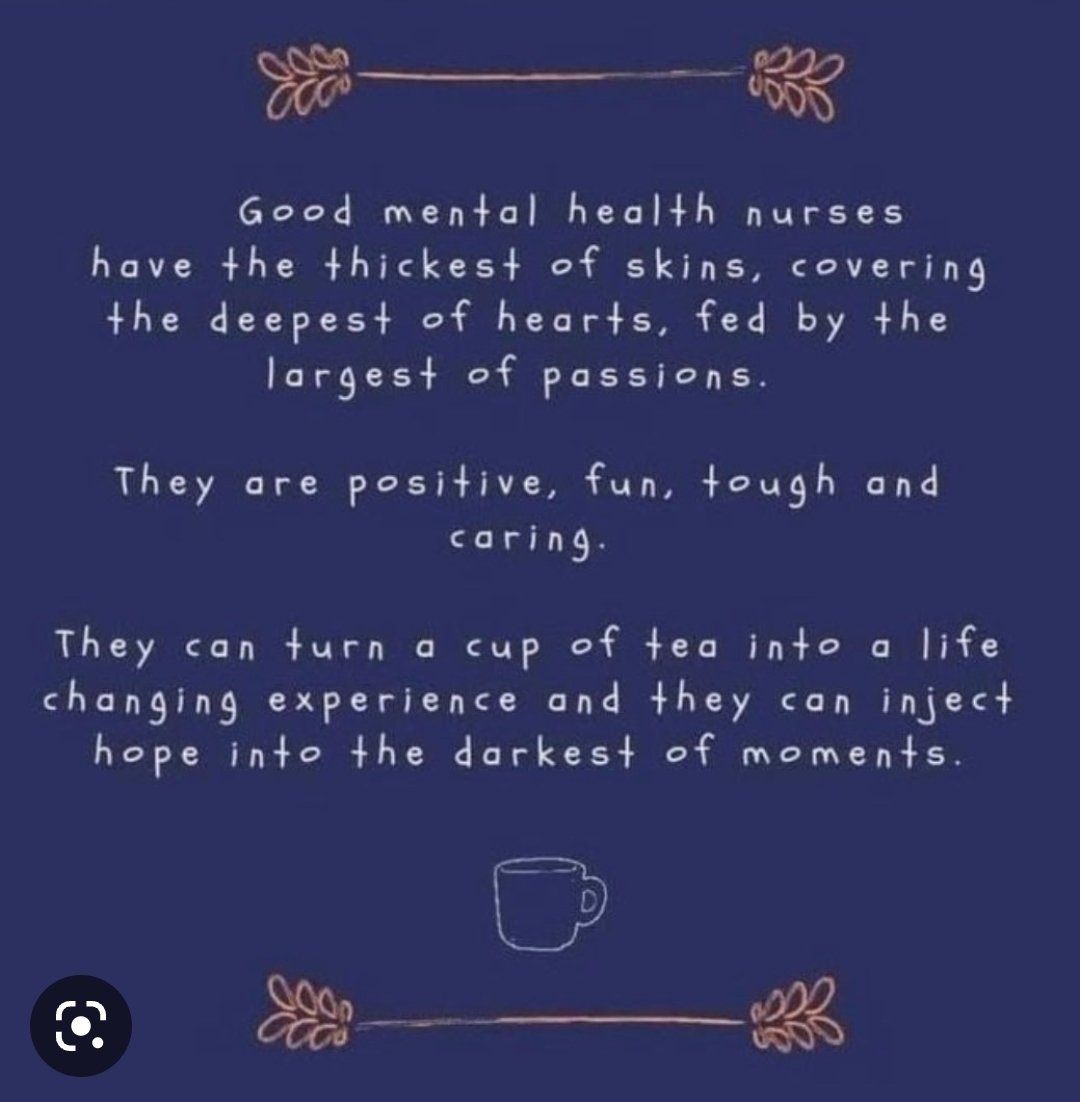 NHSaaaNSAIS's tweet photo. Happy #MentalHealthNurseDay from the foxgrove team. Its a privilege to be a mental health nurse supporting people at their lowest point and seeing their journey of hope and recovery (with its ebbs and flows-recovery is not linear)
#MentalHealthNurseDay #Foxgrove #forensiccamhs https://t.co/zXydvTleM9