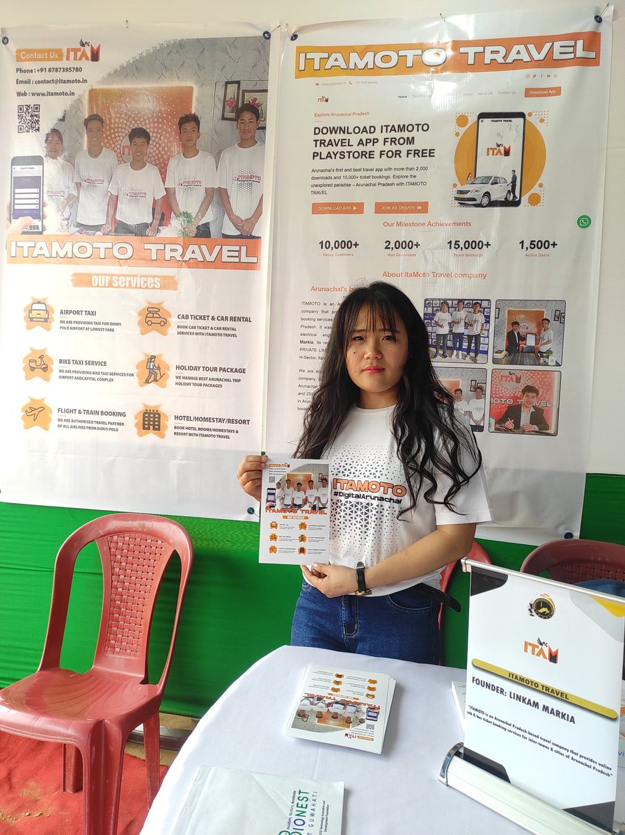 ItaMotoTravel's tweet photo. Our stall's display during statehood day under Startup Arunachal ,Arunachal Pradesh innovation and Investment Park (APIIP).
#ITAMOTO
#startuparunachal 
@MyGovArunachal @ninong_erring @prashantias2001 @gupta_iitdelhi @PemaKhanduBJP @PlanningfinAP @APIIP_ApStartUp https://t.co/ntfgVy5DxT