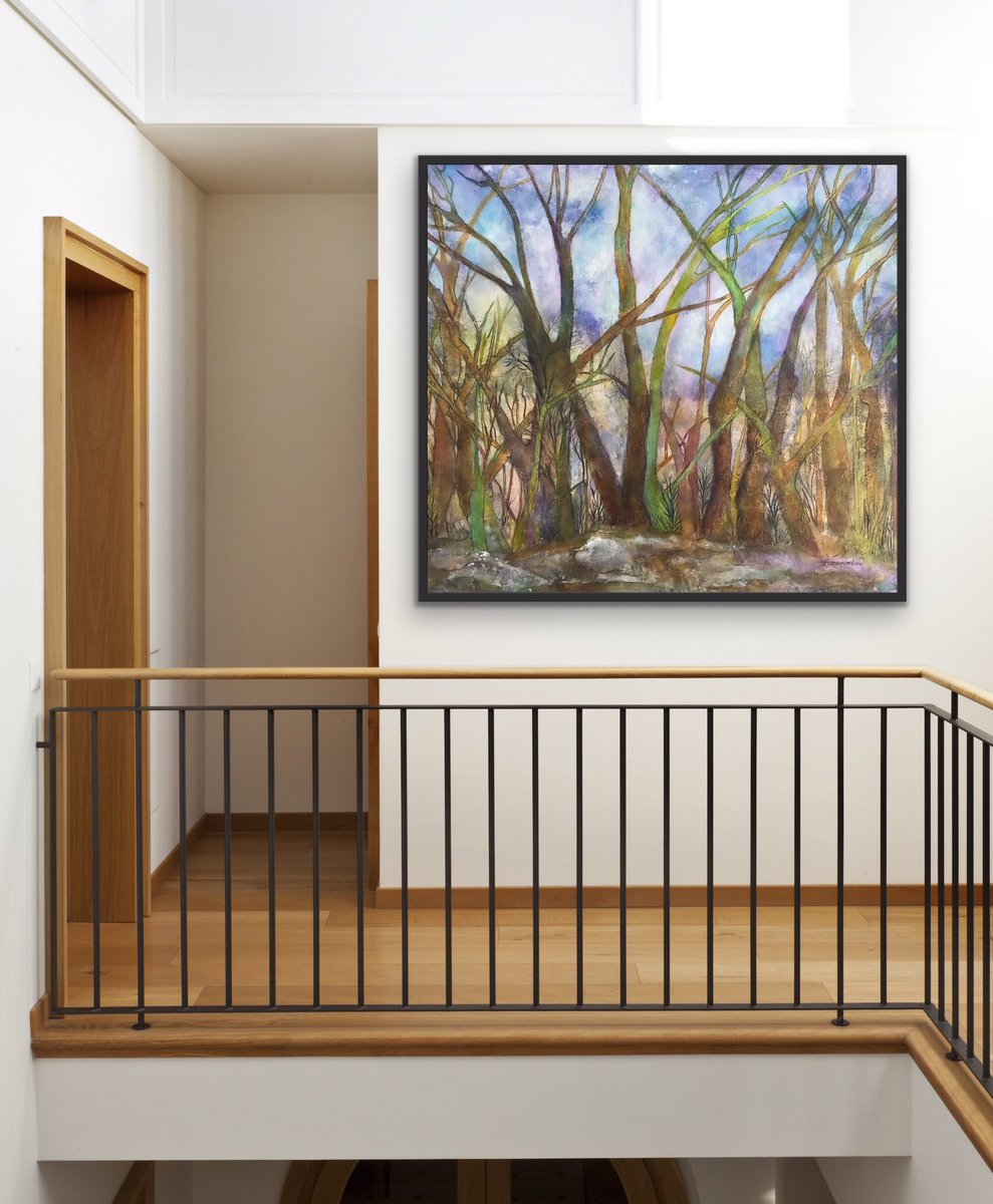 Jyistar's tweet photo. "Side Of The Road" painting by JYIArtworks. Winsor &amp; Newton Water-soluble Oil on 16"x20" textured Aqua Board.  Original for sale. Prints https://t.co/Tr6WBjOGdJ https://t.co/63r8OXiWEo